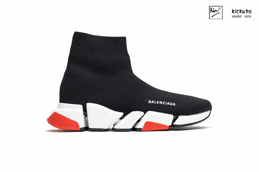 balenciaga wmns speed 2.0 sneaker ''black red''