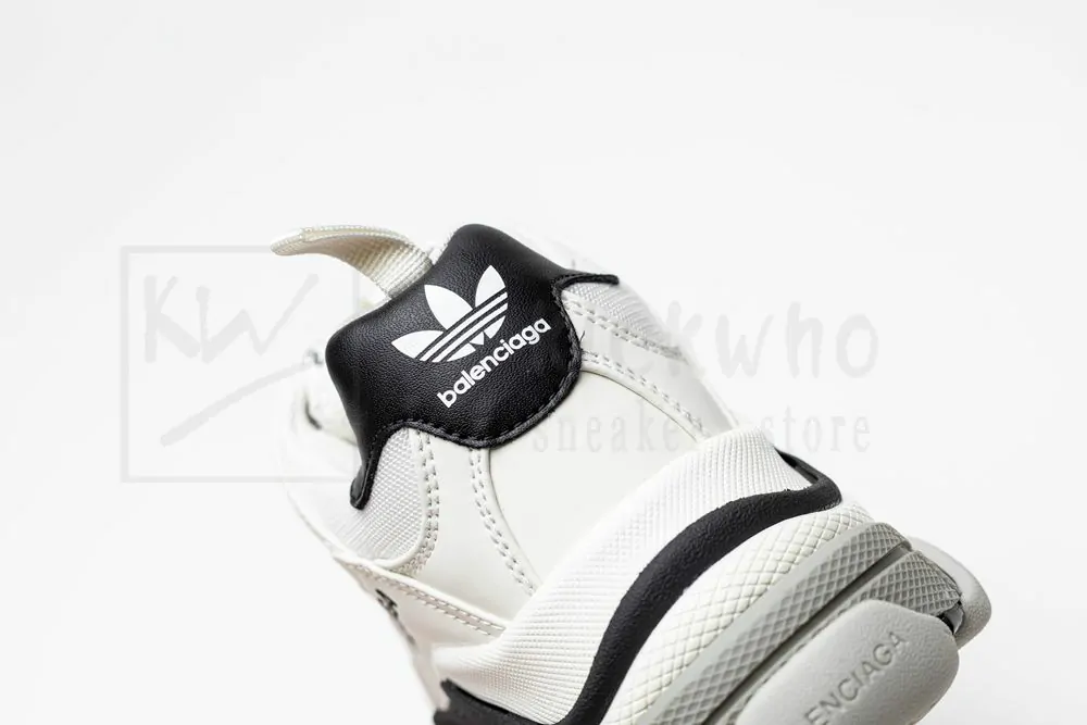 ad*s x balenciaga triple-s black white