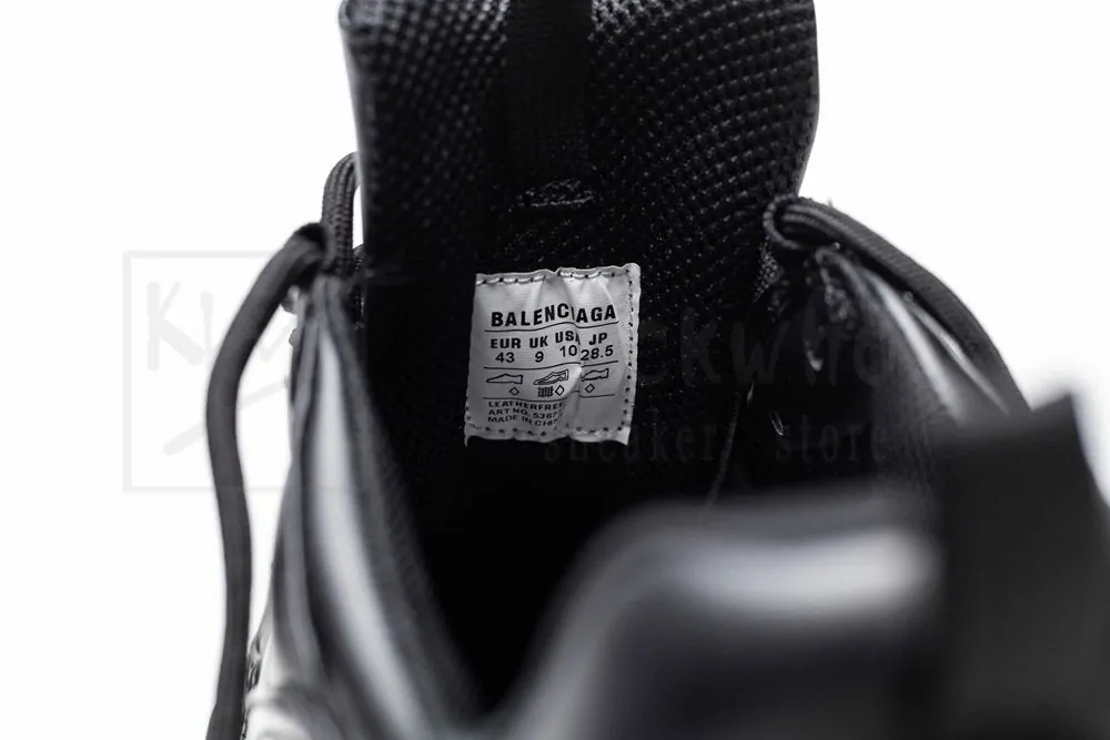 balenciaga triple s sneaker in leather black