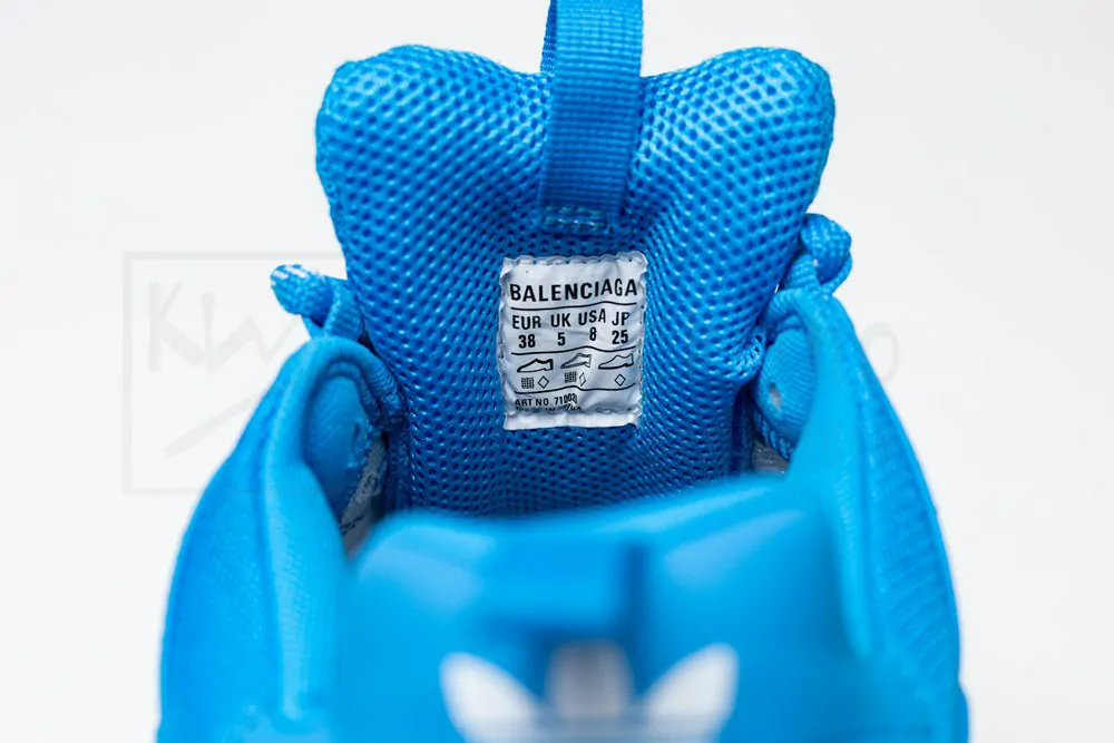 ad*s x balenciaga triple-s white blue