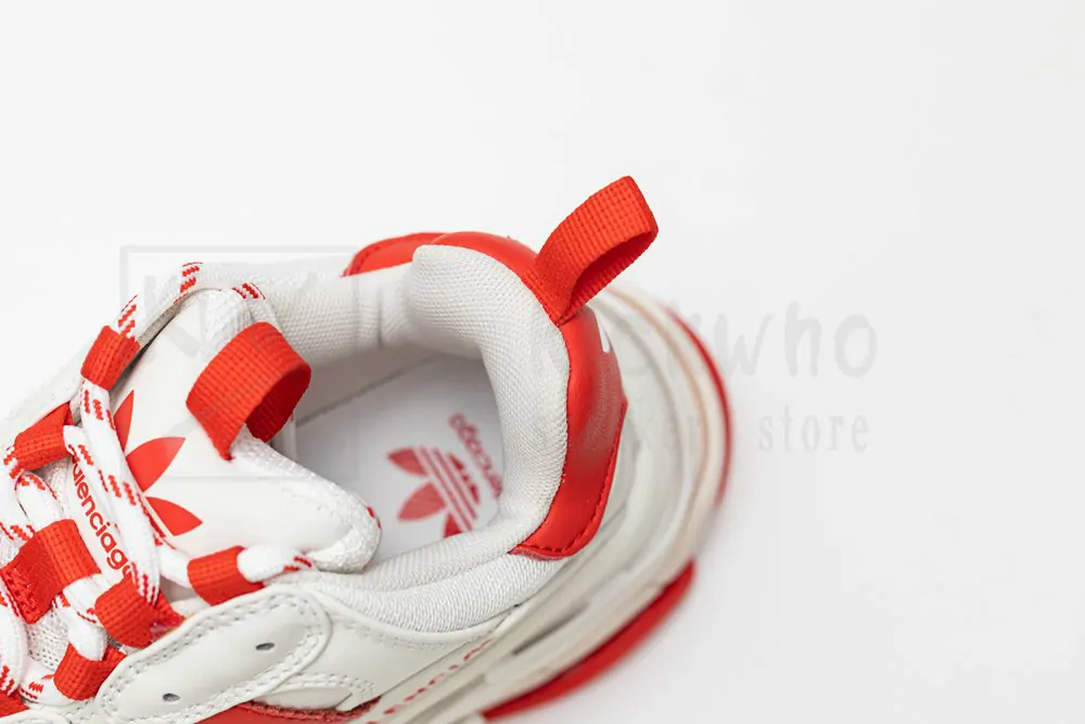 ad*s x balenciaga triple-s white red