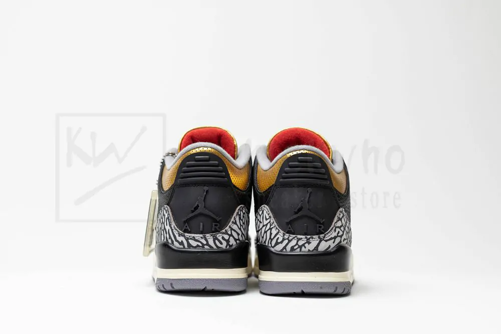 jordan 3 retroblack cement gold