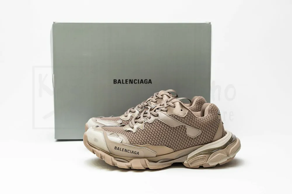 balenciaga track.3 sneaker in brown