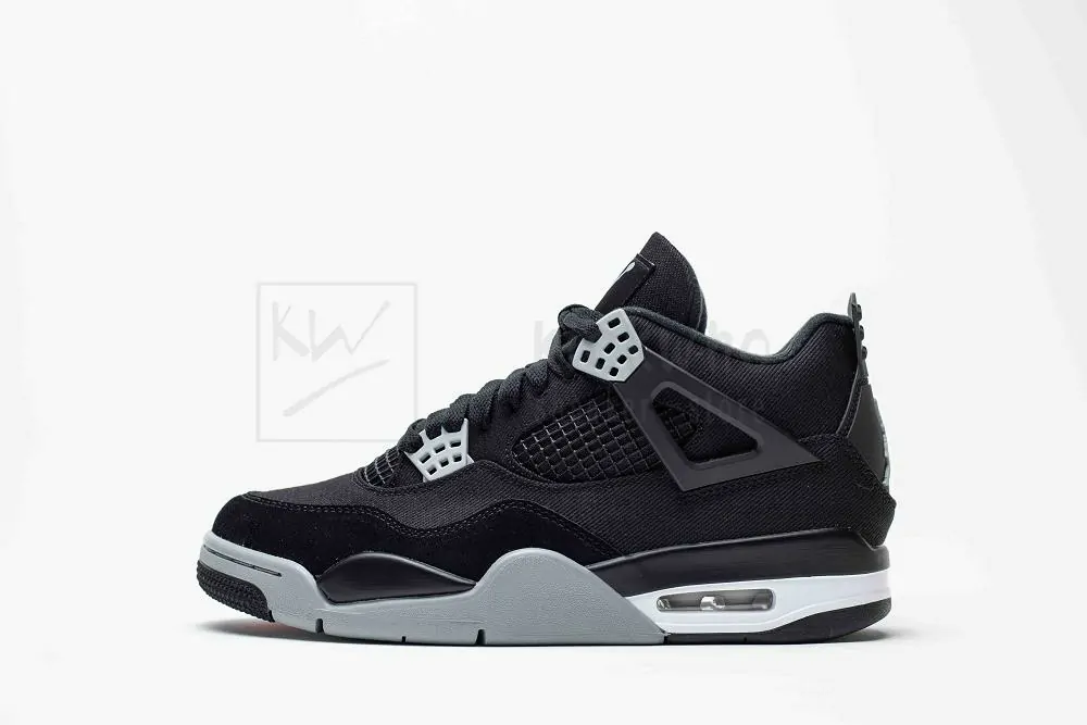 godkiller air jordan 4 retro black canvas (size up to 16)