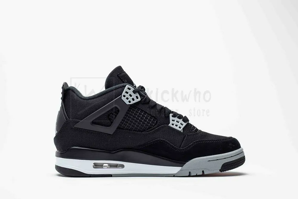 godkiller air jordan 4 retro black canvas (size up to 16)