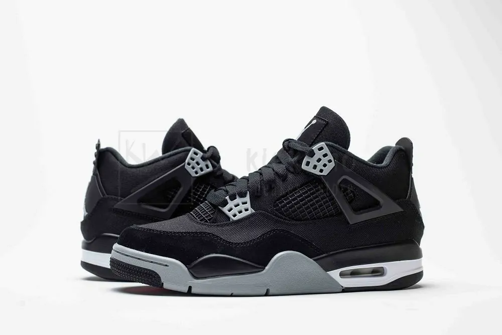 godkiller air jordan 4 retro black canvas (size up to 16)