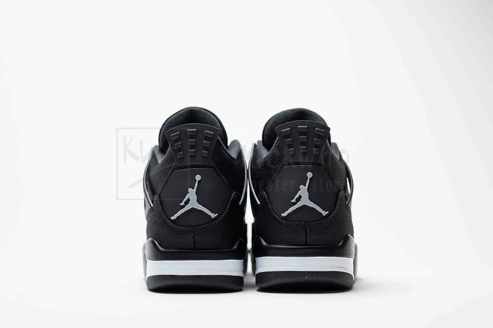 godkiller air jordan 4 retro black canvas (size up to 16)