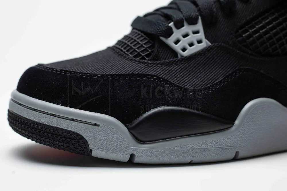 godkiller air jordan 4 retro black canvas (size up to 16)