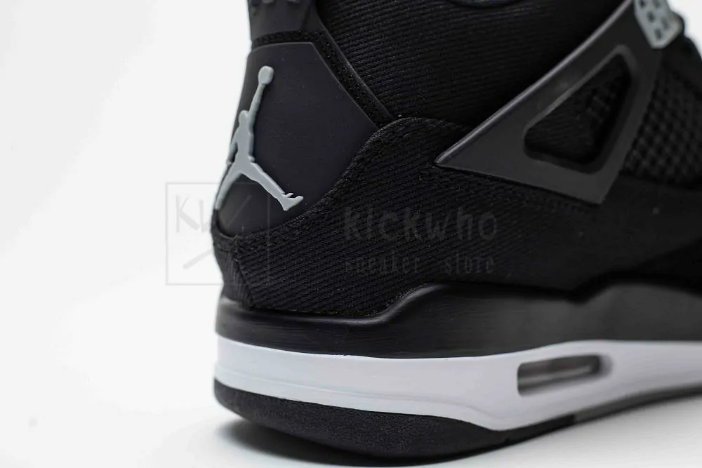 godkiller air jordan 4 retro black canvas (size up to 16)