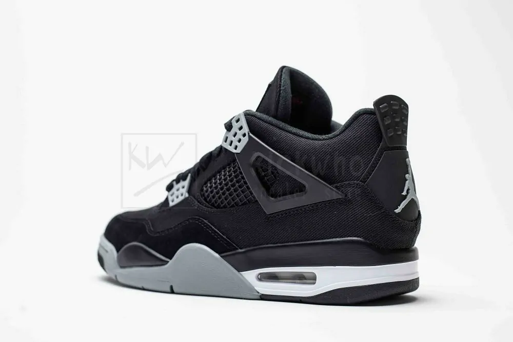 godkiller air jordan 4 retro black canvas (size up to 16)