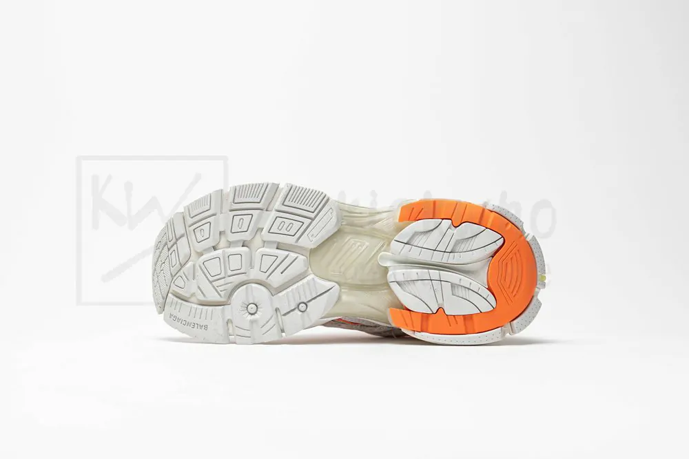 balenciaga runner white orange