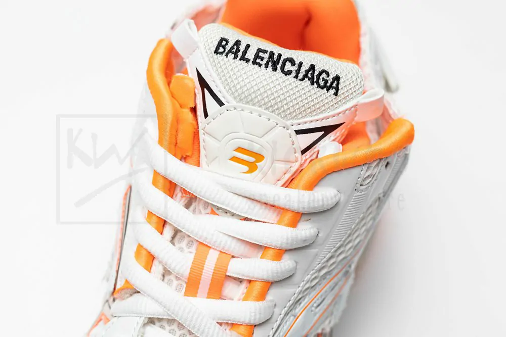 balenciaga runner white orange