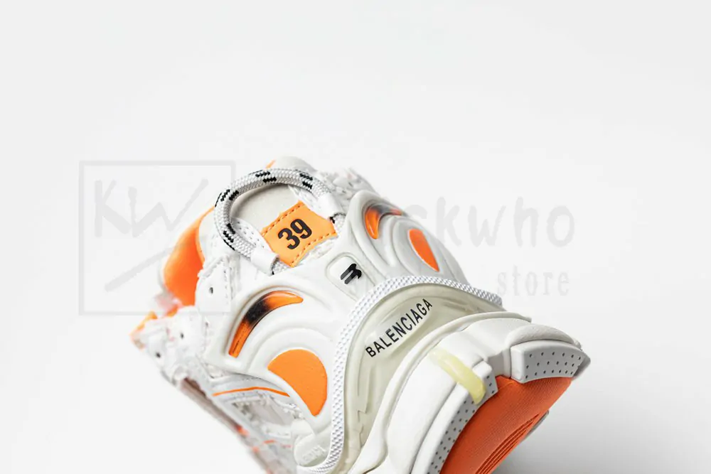 balenciaga runner white orange