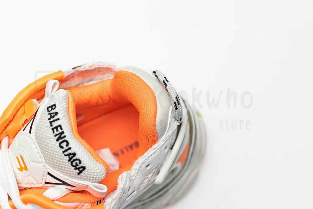 balenciaga runner white orange