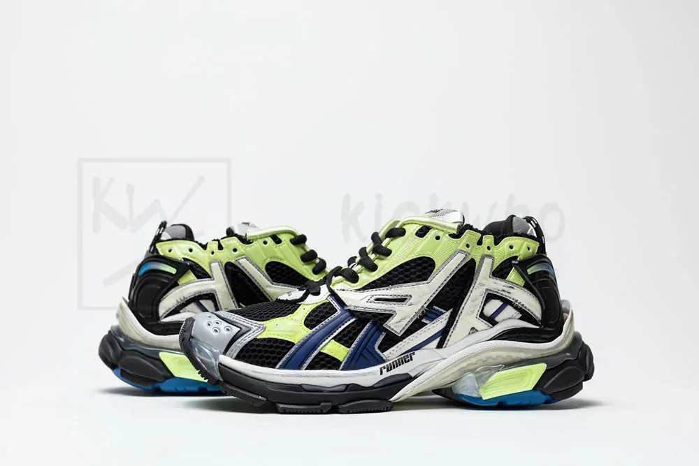 balenciaga runner green blue black grey