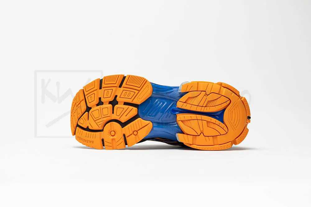 balenciaga runner sneaker blue orange