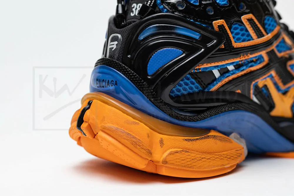 balenciaga runner sneaker blue orange