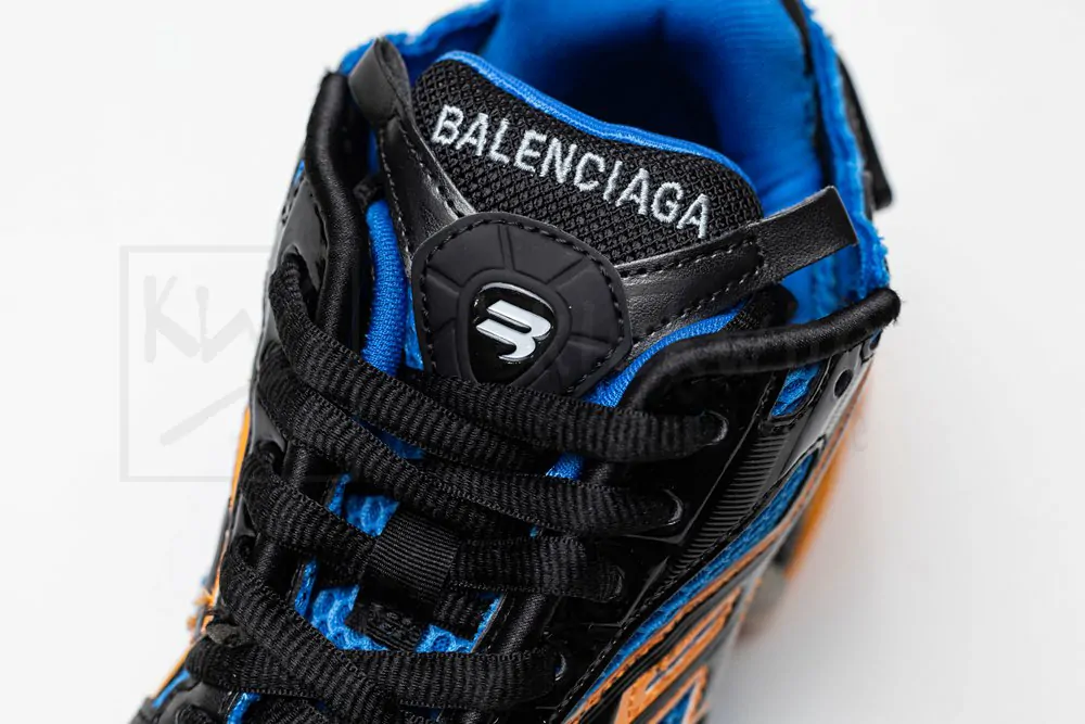 balenciaga runner sneaker blue orange