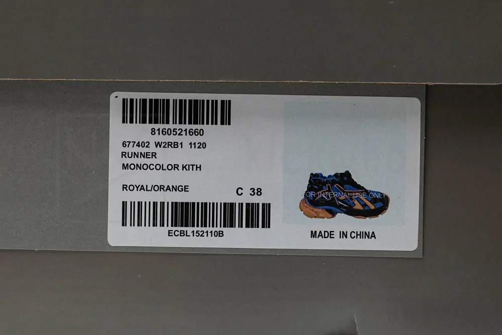 balenciaga runner sneaker blue orange