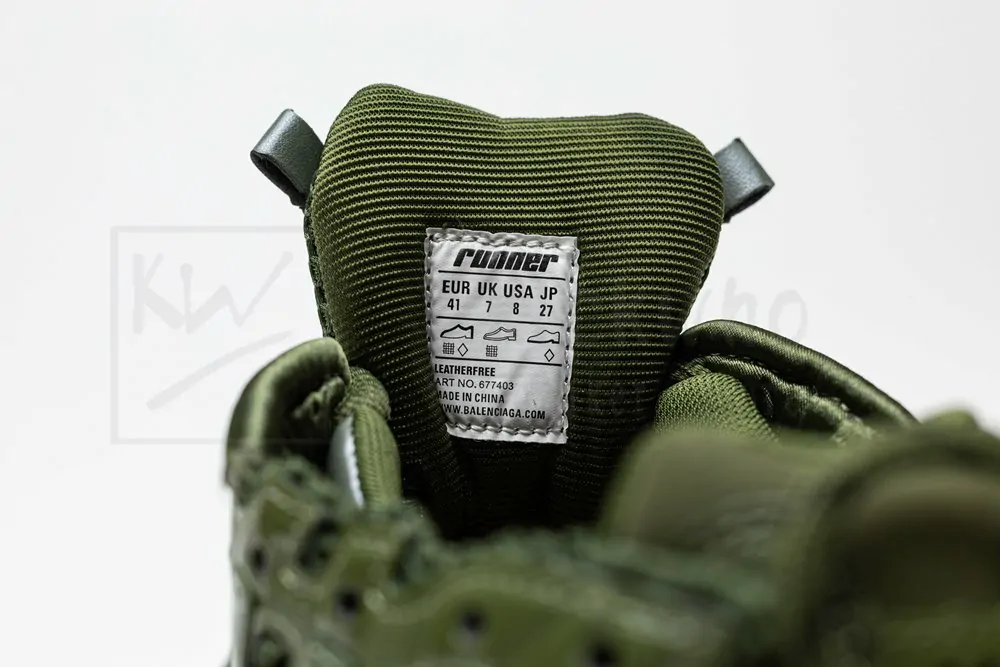 balenciaga runner sneaker green