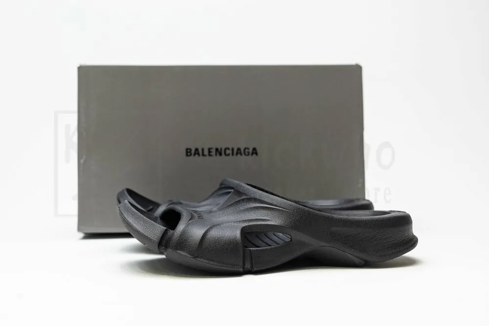 balenciaga mold slide sandal black