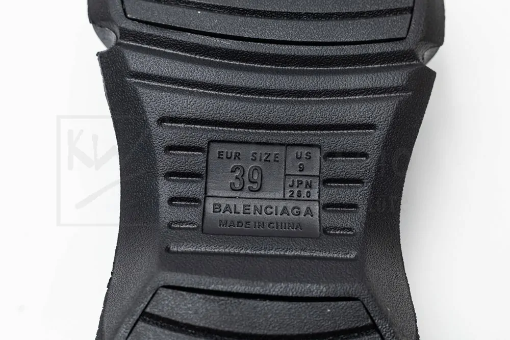 balenciaga mold slide sandal black