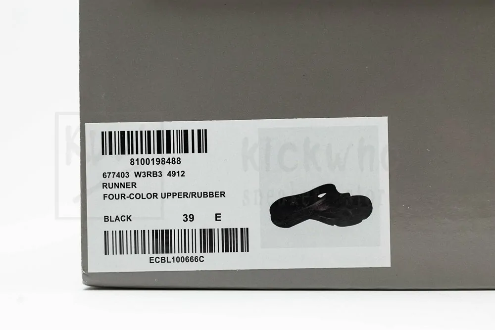 balenciaga mold slide sandal black