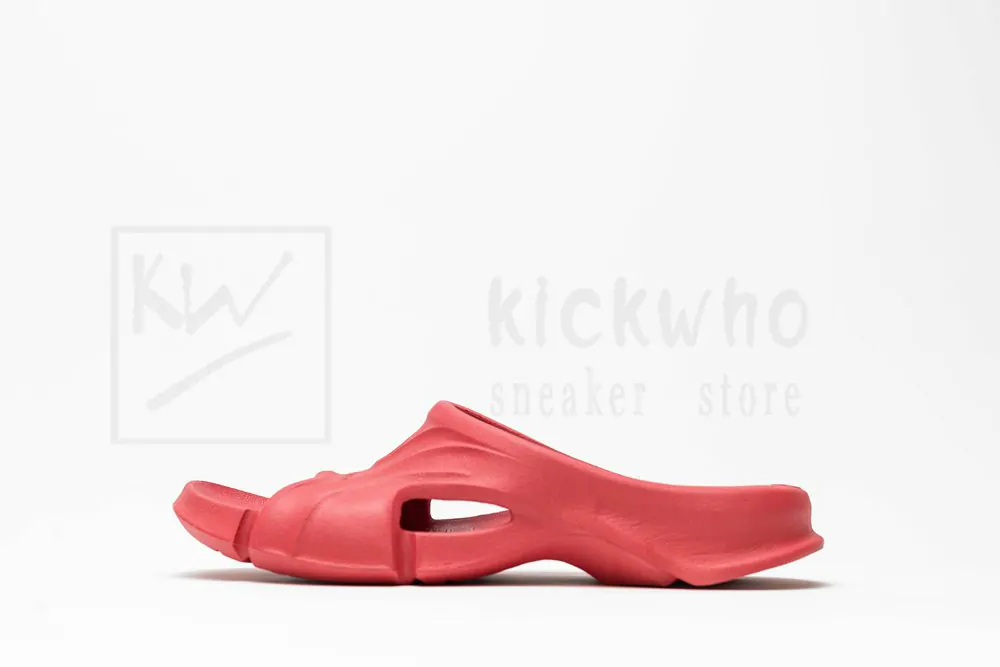 balenciaga mold slide sandal red