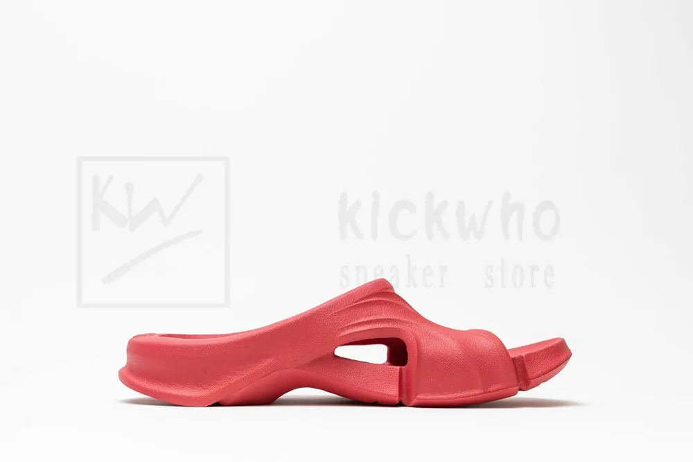 balenciaga mold slide sandal red