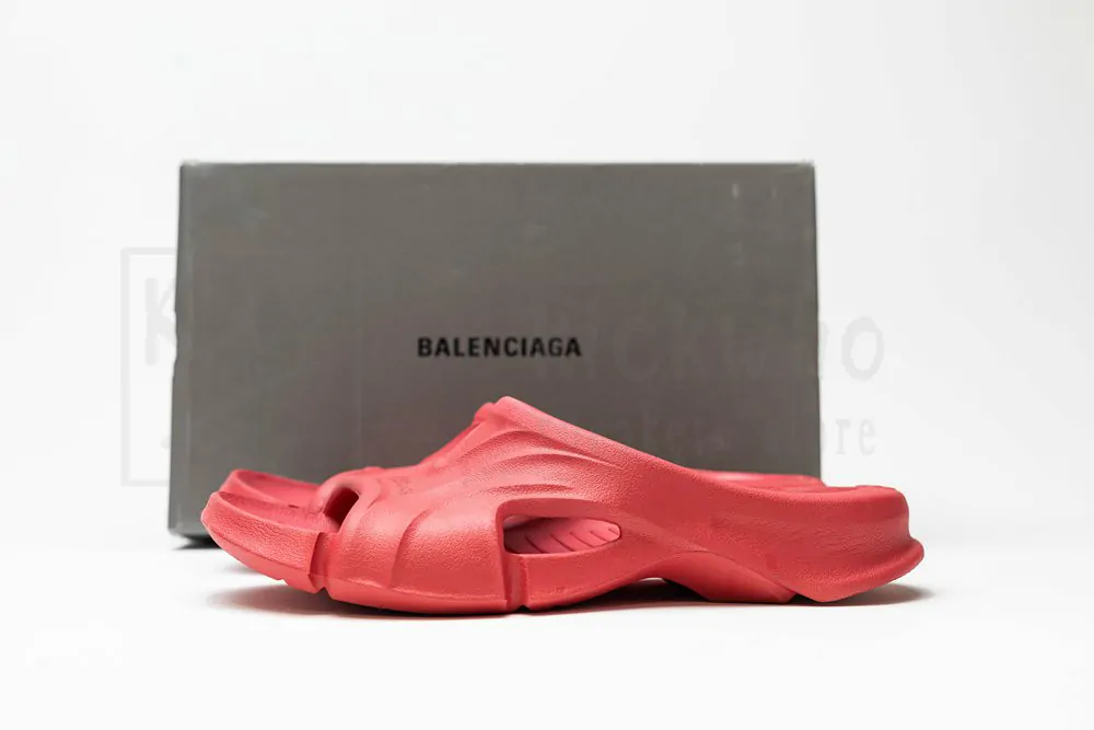 balenciaga mold slide sandal red