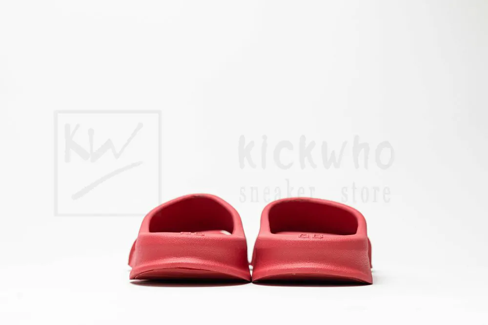 balenciaga mold slide sandal red