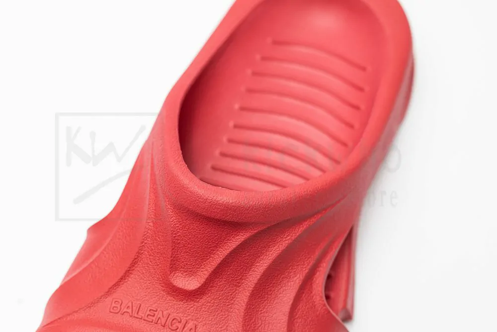 balenciaga mold slide sandal red