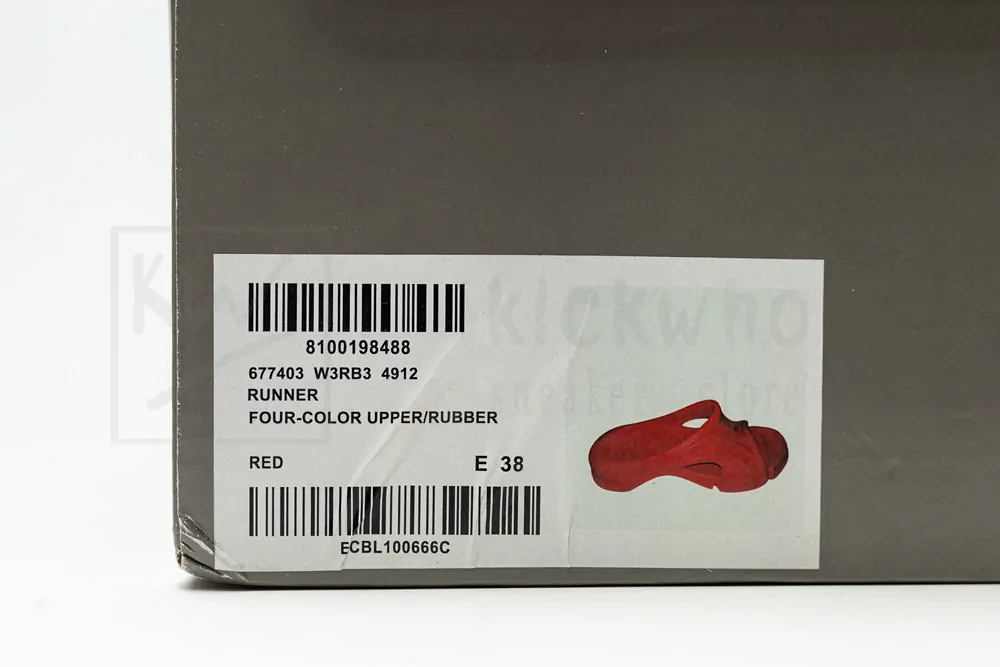 balenciaga mold slide sandal red