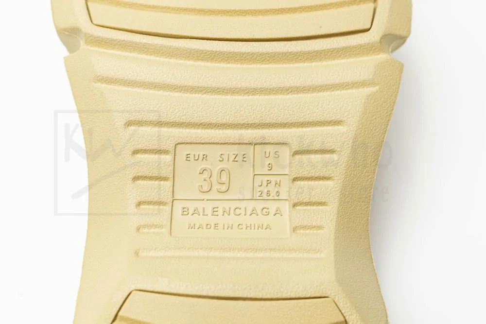 balenciaga mold slide sandal beige