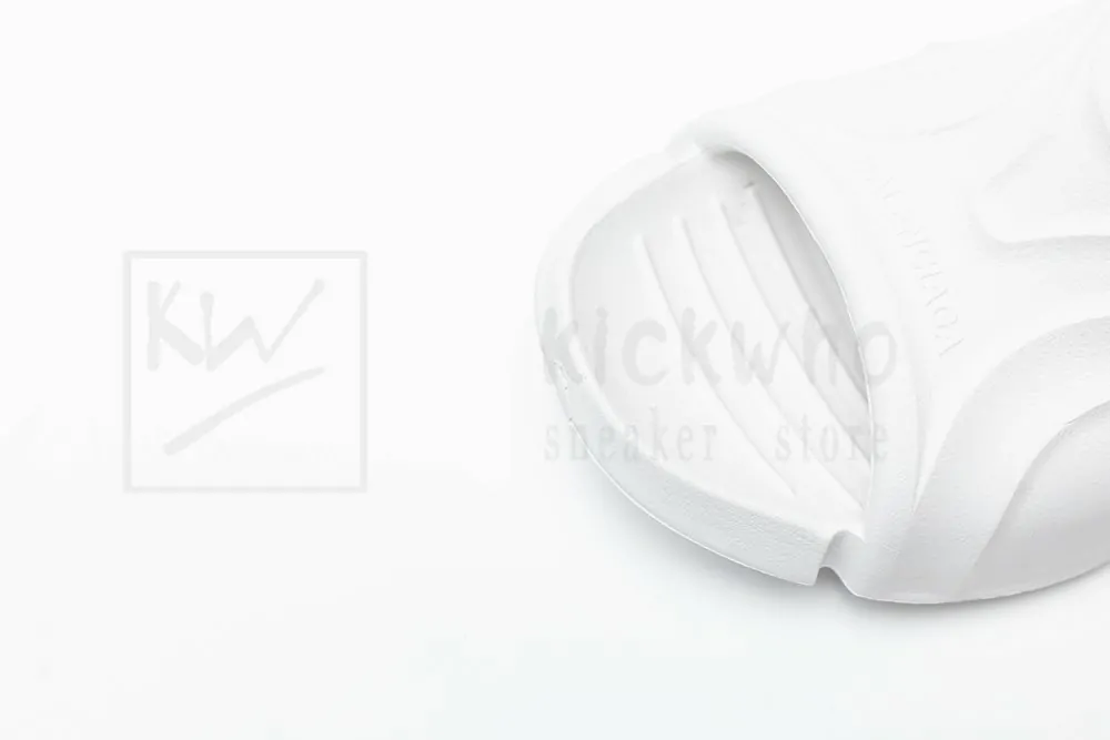 balenciaga mold slide sandal all white