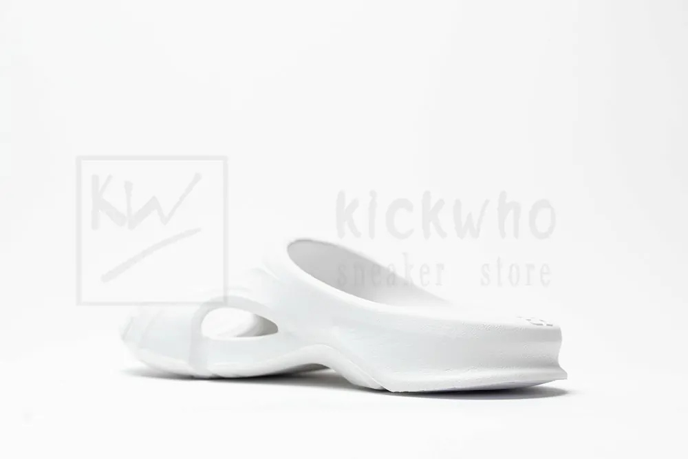 balenciaga mold slide sandal all white