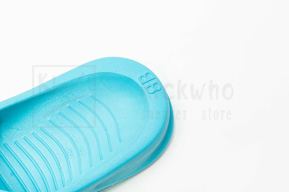 balenciaga mold slide sandal blue