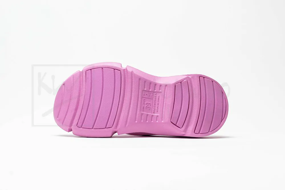 balenciaga mold slide sandal pink