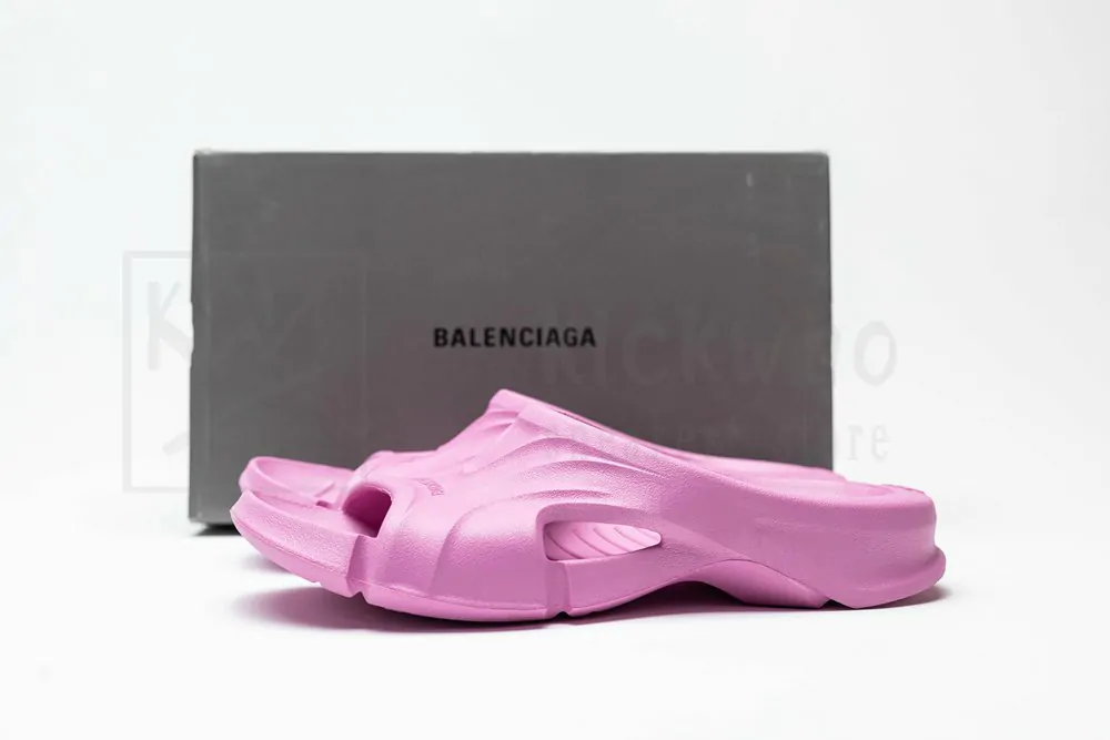 balenciaga mold slide sandal pink