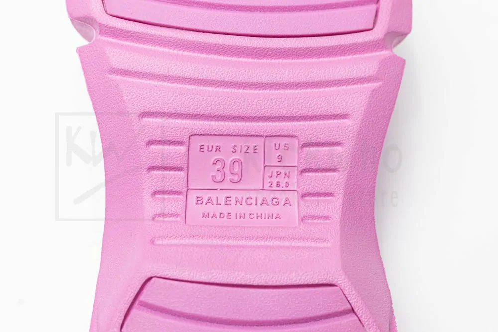 balenciaga mold slide sandal pink