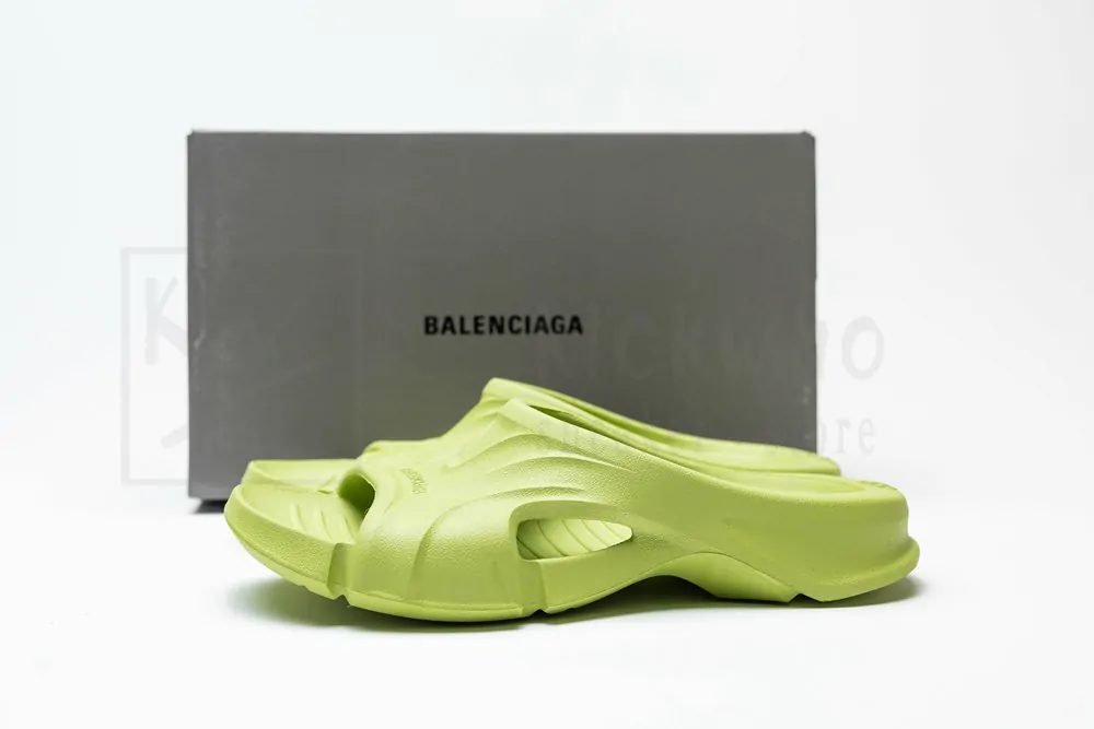 balenciaga mold slide sandal matcha green