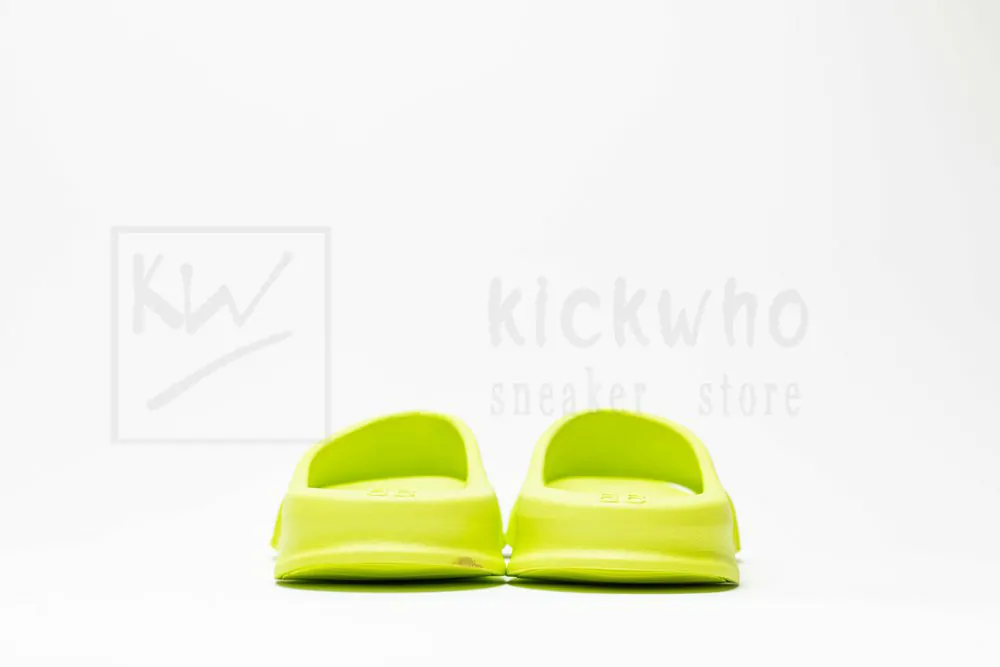 balenciaga mold slide sandal fluorescent green