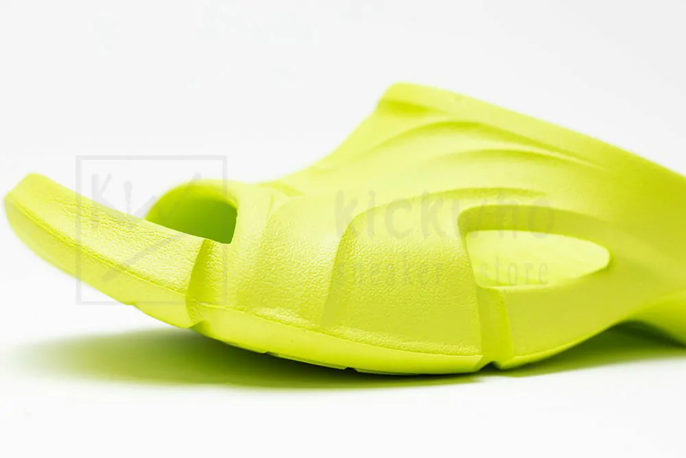 balenciaga mold slide sandal fluorescent green