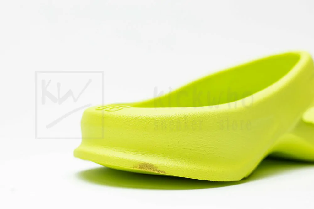 balenciaga mold slide sandal fluorescent green