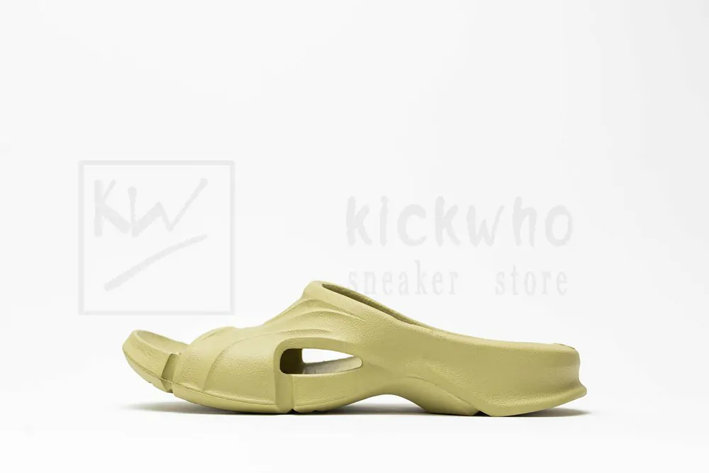 balenciaga mold slide sandal avocado