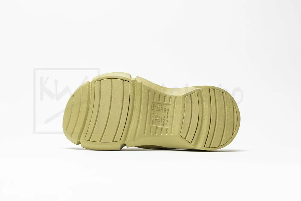 balenciaga mold slide sandal avocado