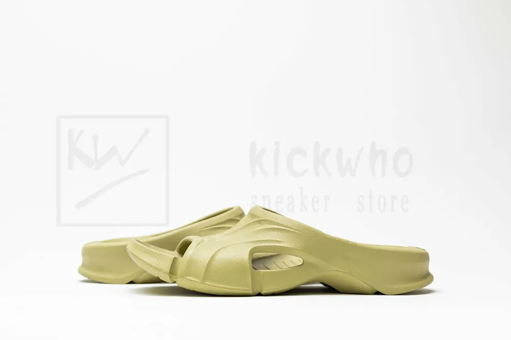 balenciaga mold slide sandal avocado