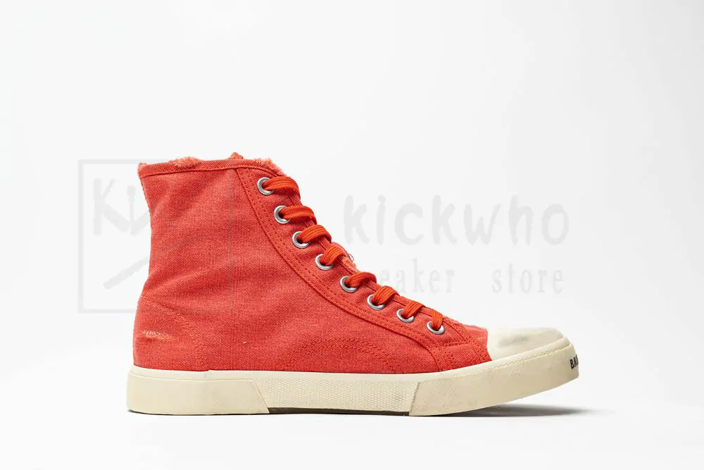 balenciaga paris high top sneaker in red