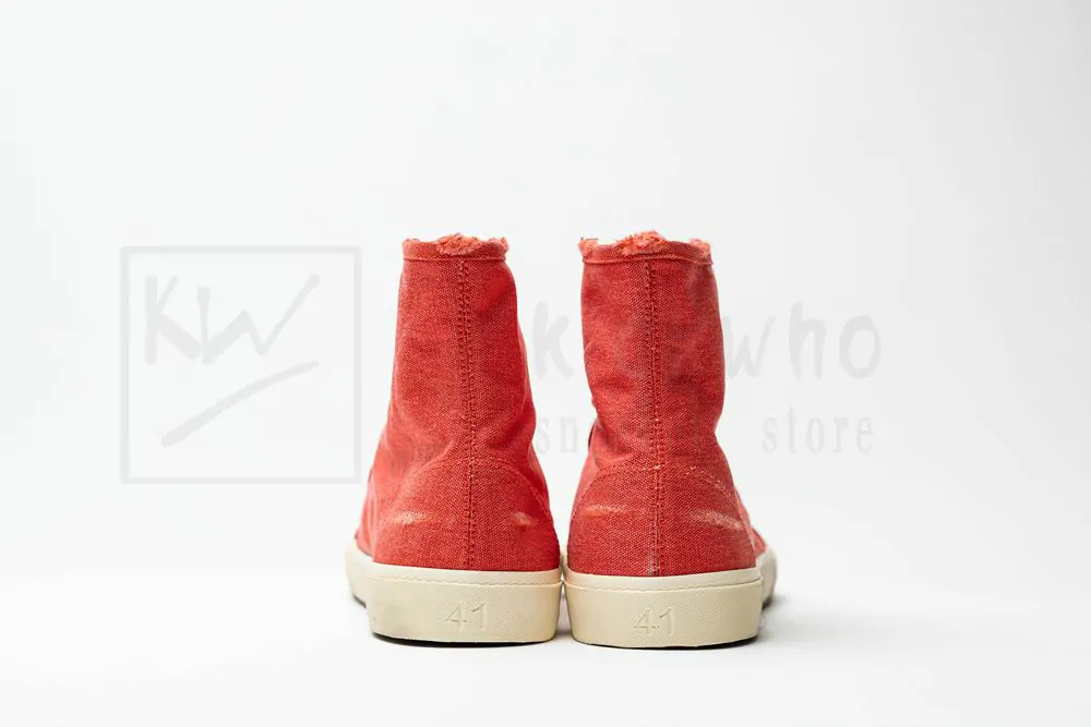 balenciaga paris high top sneaker in red