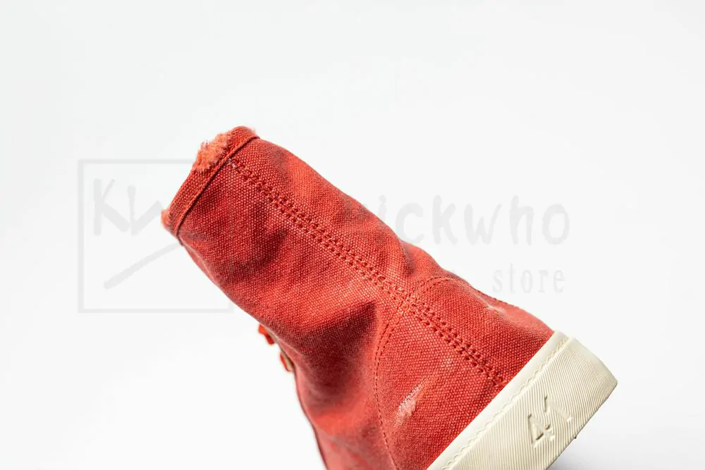 balenciaga paris high top sneaker in red